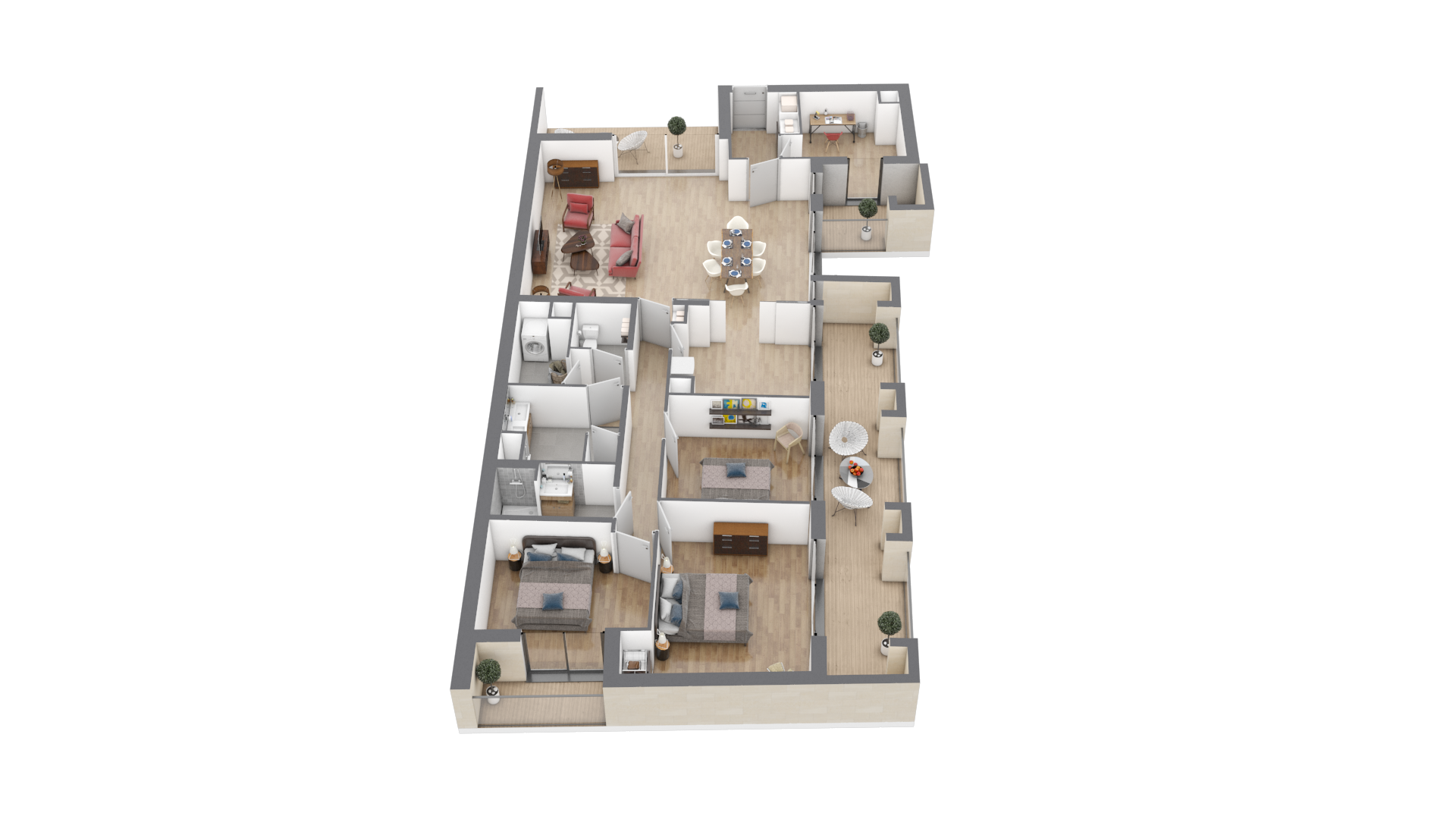 appartement A201 de type T5